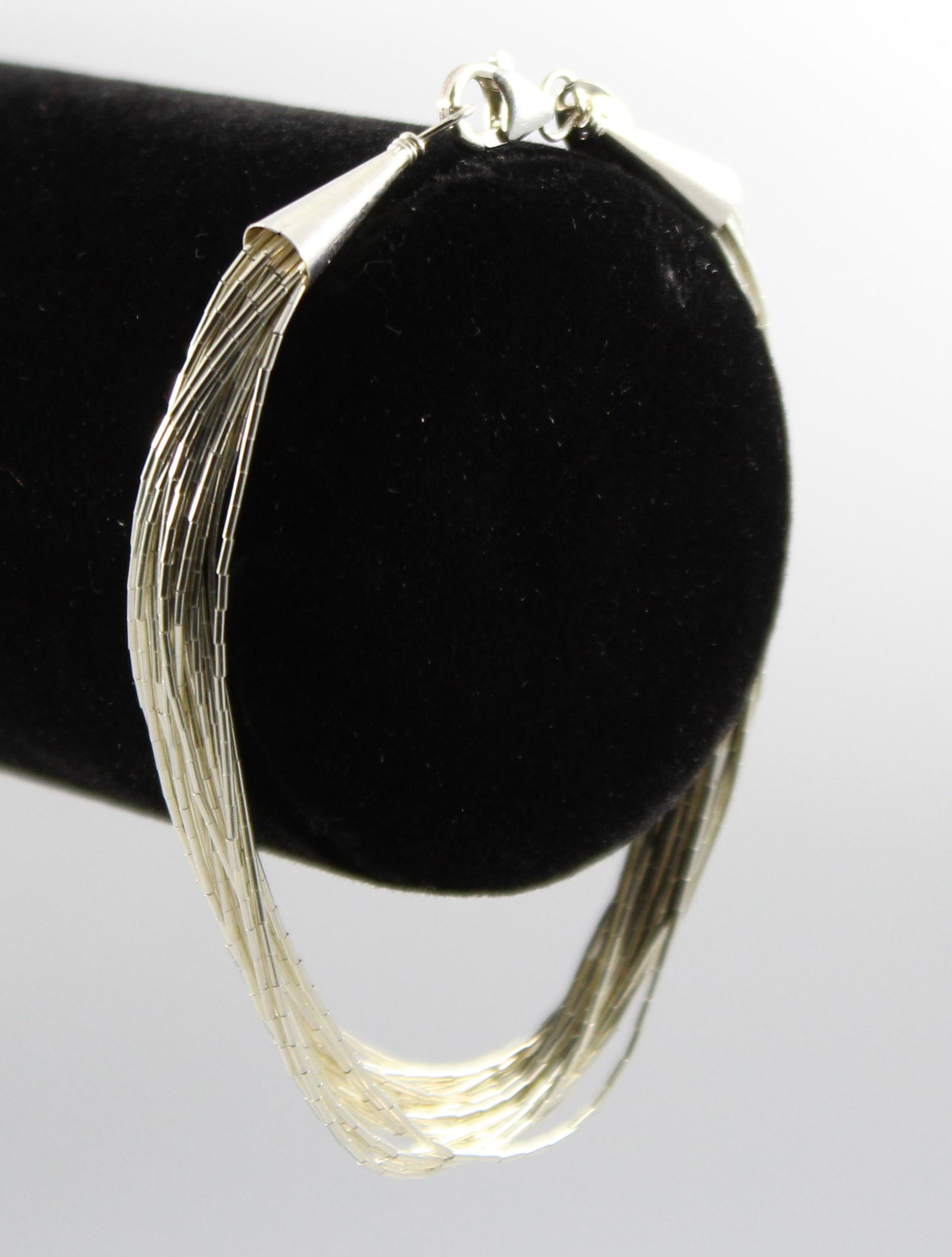 Navajo Liquid Silver Multi-Strand Bracelet (1 of 5)