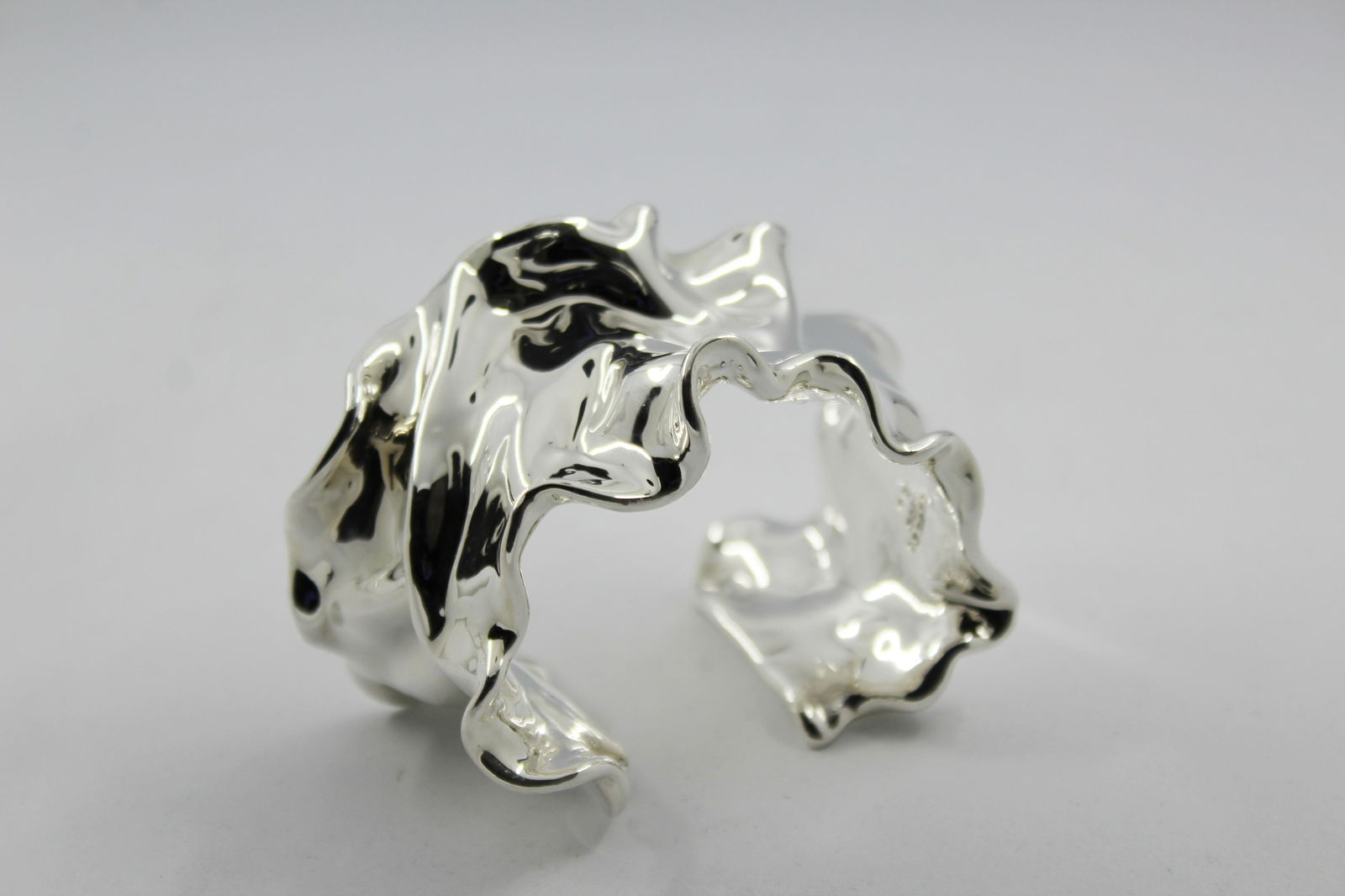 Modern Sterling and Silver Cuff Bracelet (1 of 5)