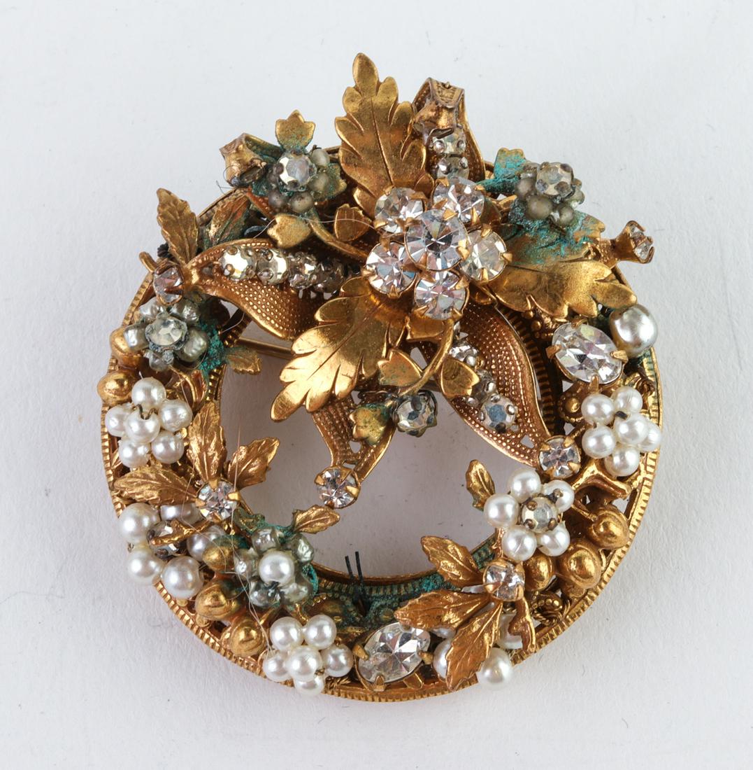 Original by Robert Wreath-Form Costume Brooch (1 of 2)