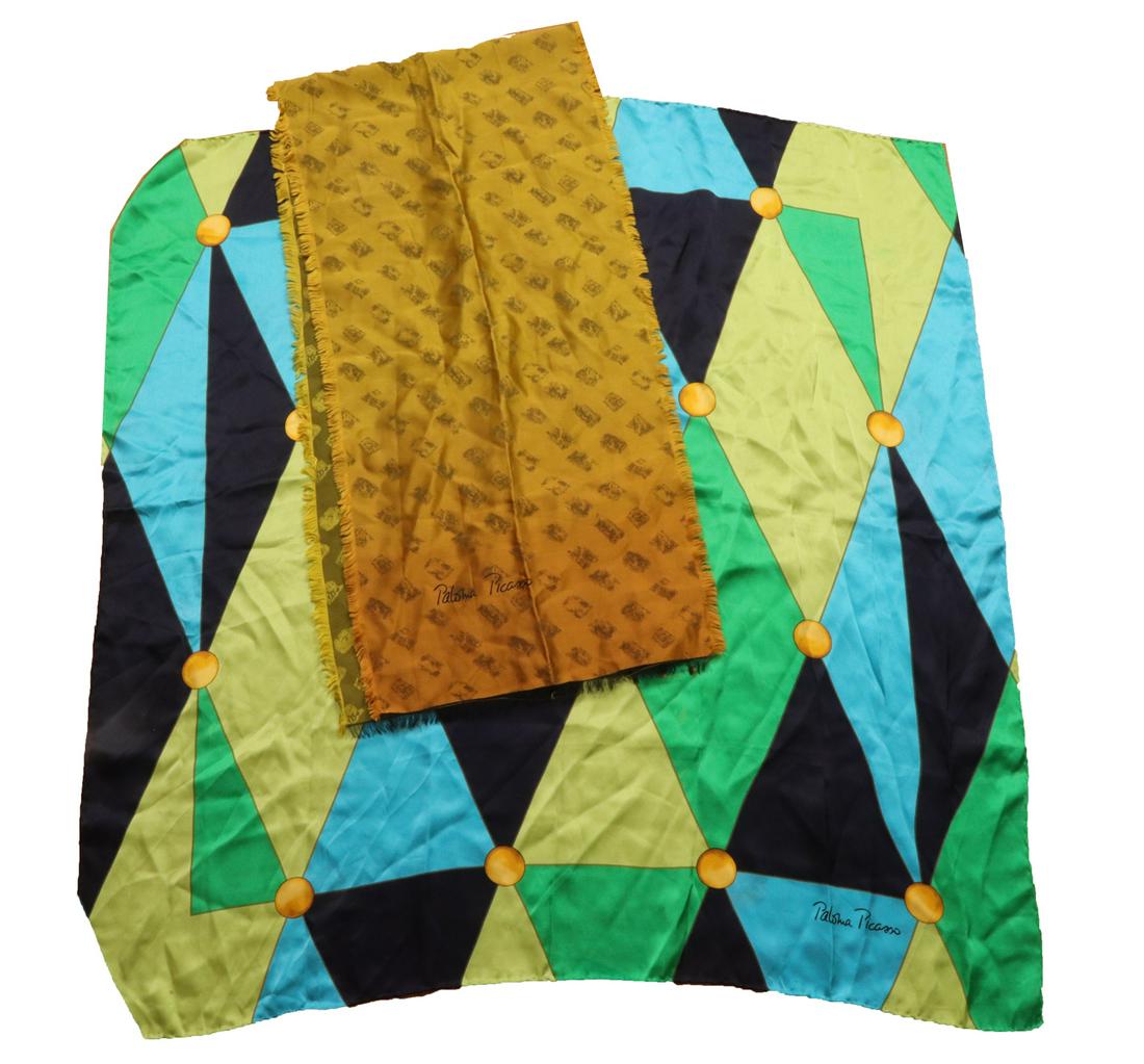 Paloma Picasso Silk Scarves, 2 (1 of 3)