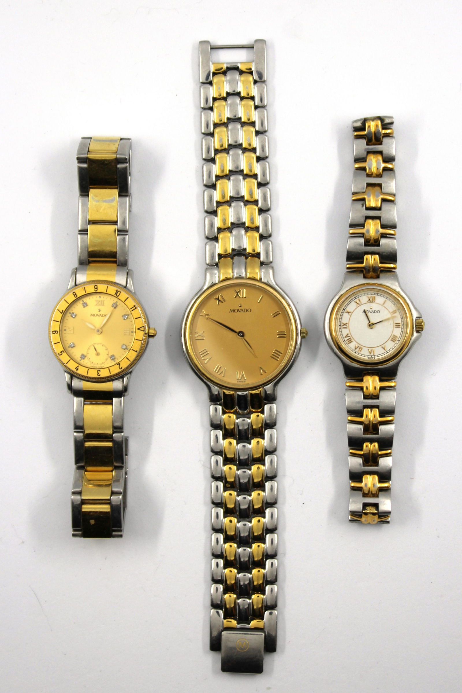 Movado Two-Tone Stainless Steel Wristwatches, 3 (1 of 9)