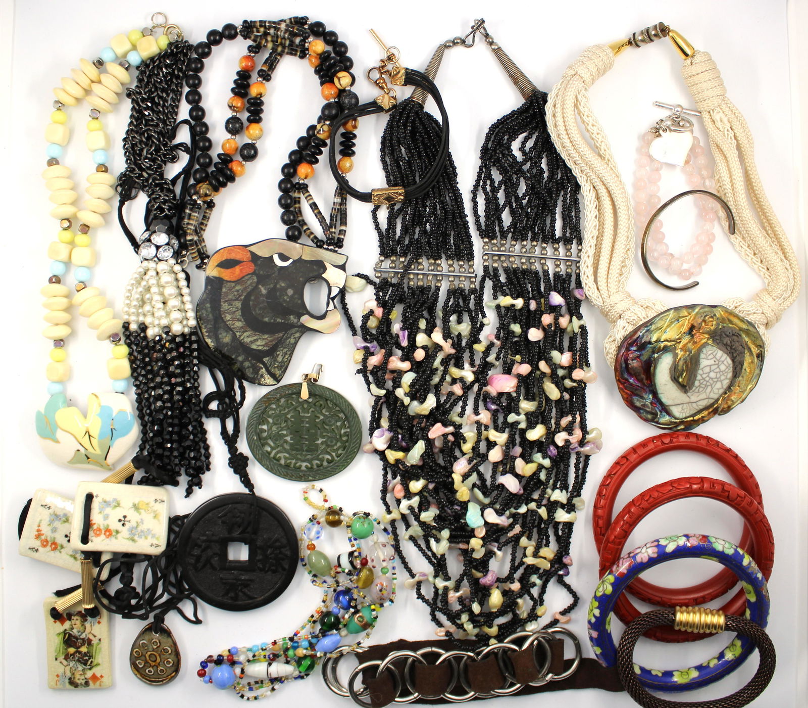 Misc. Ethnographic Beaded Necklaces & Bracelets,18 (1 of 10)