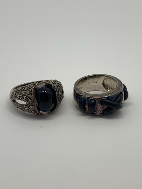 Sterling Silver Rings Inc Onyx, 2 (1 of 5)