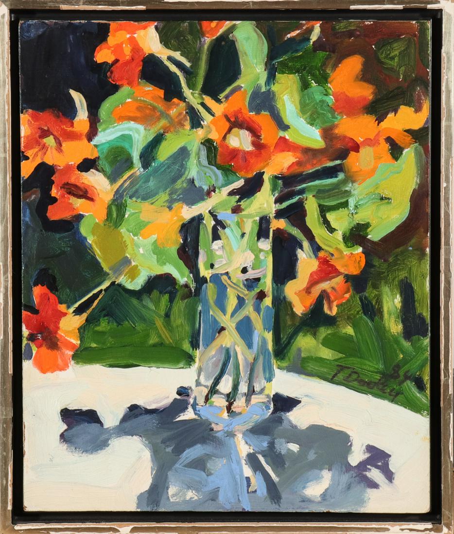 Tom Dooley "Floral Still Life" Oil on Board (1 of 2)