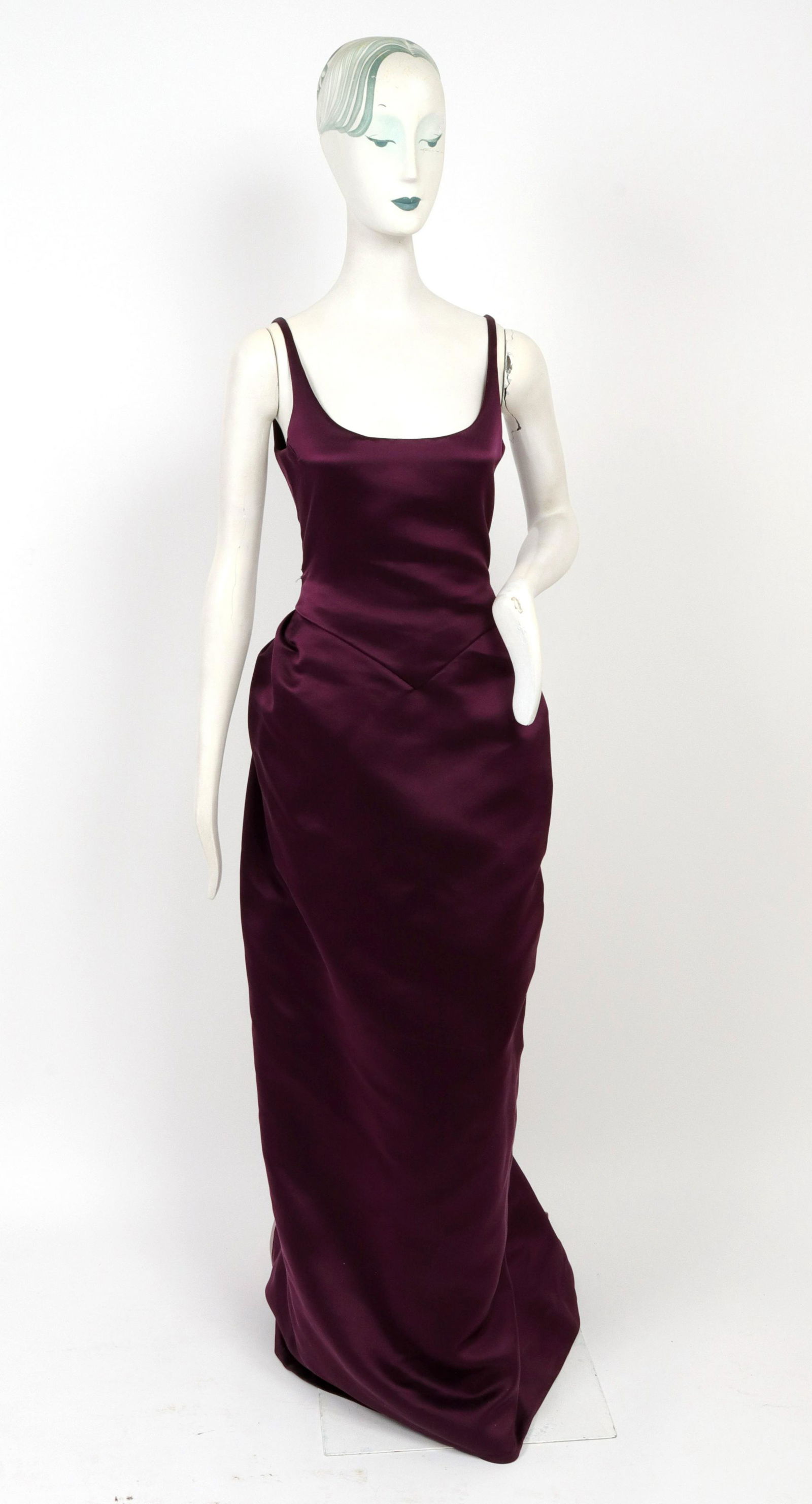 Bill Blass Couture Silk Evening Gown (1 of 4)