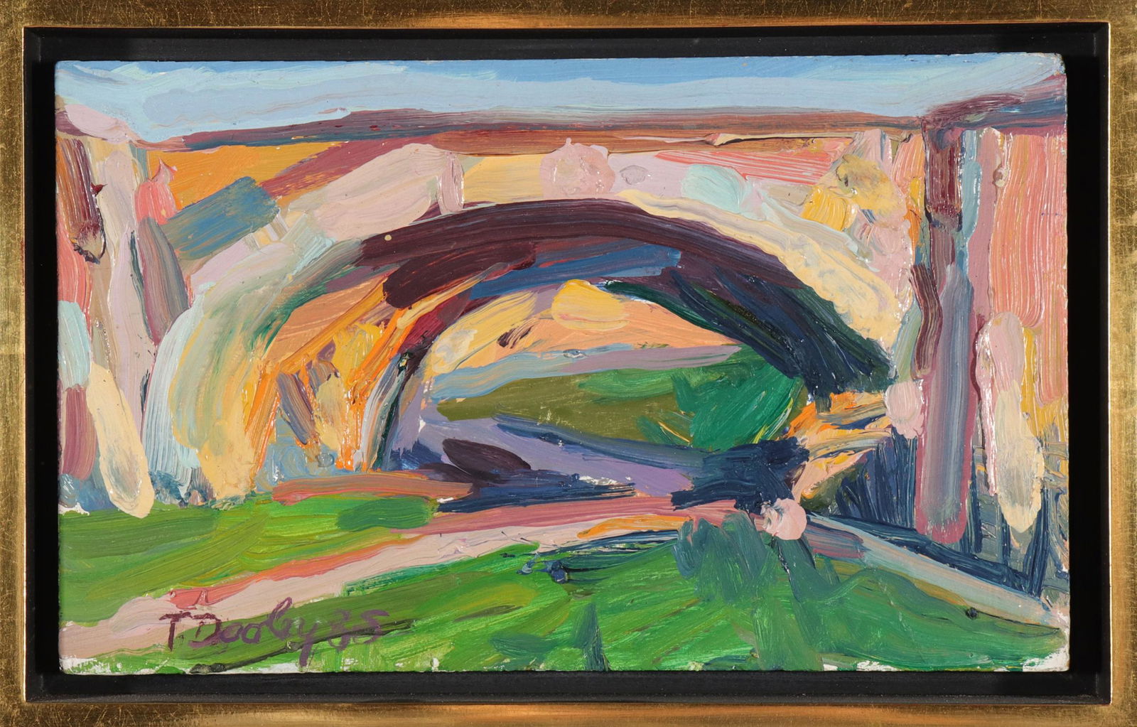 Tom Dooley "Bridge" Oil on Board (1 of 2)