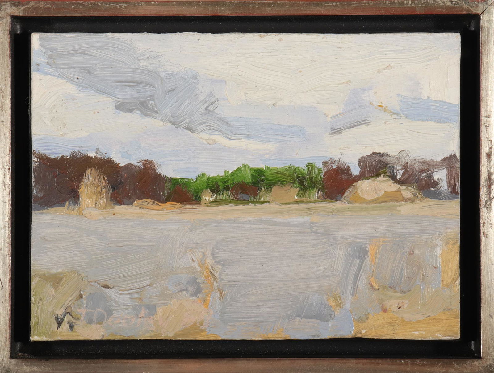 Tom Dooley "River Landscape" Oil on Board (1 of 2)