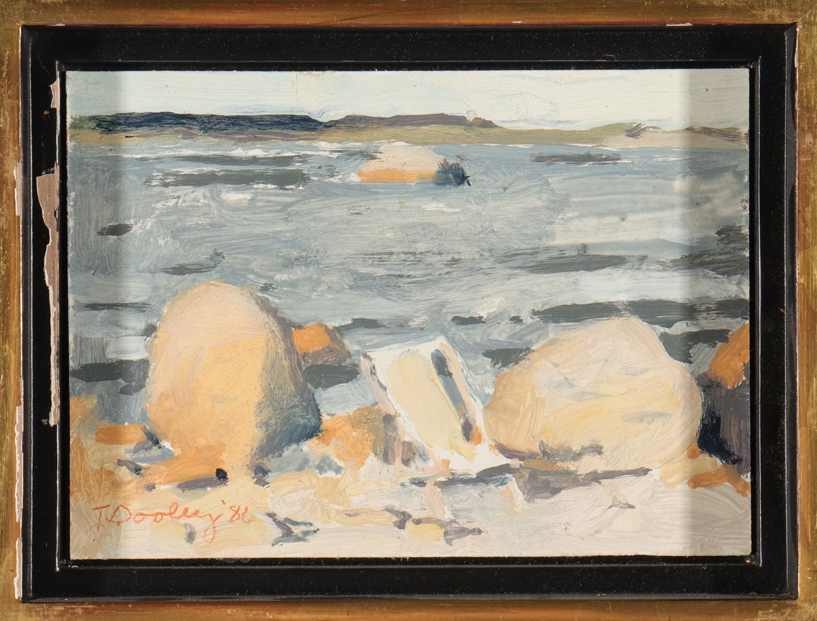 Tom Dooley "Rocks" Oil on Board (1 of 2)