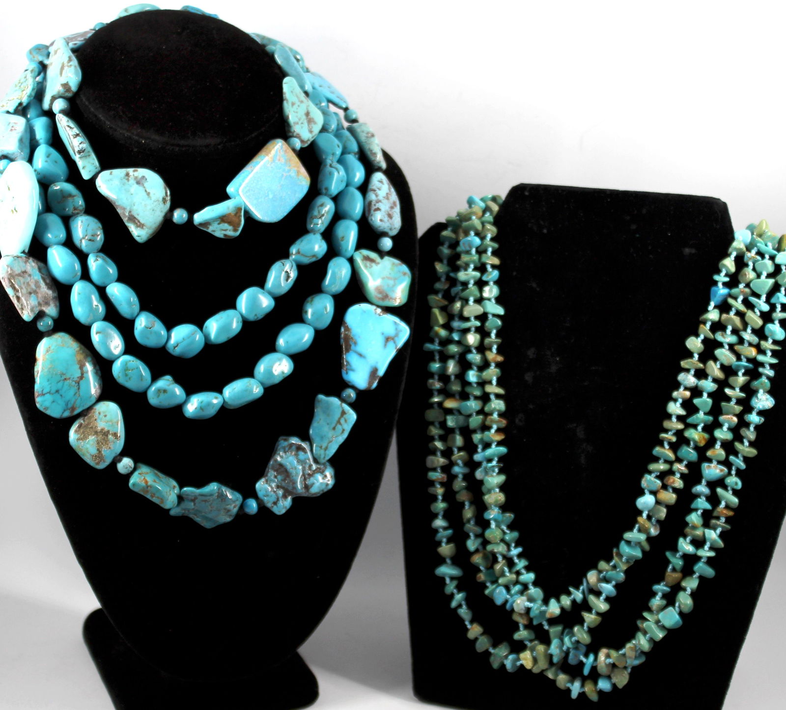 Three Vintage Turquoise Beaded Necklaces (1 of 7)