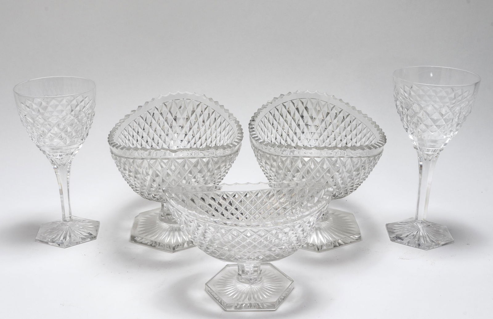 Group Of Cut Glass incl. Val St. Lambert, 5 (1 of 3)