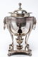 Silver Plate Samovar with Lion Heads - 13