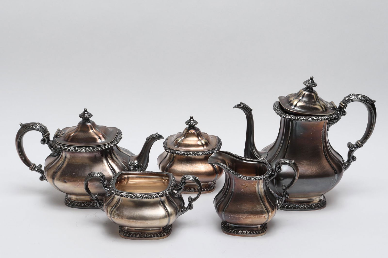 Gorham Silver-Plate 5-Piece Tea Service (1 of 4)