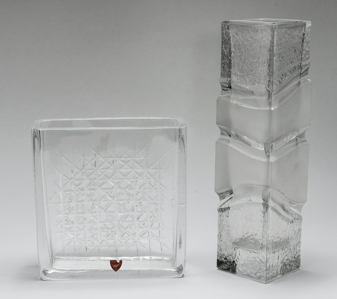 Modern Art Glass Vases incl. Orrefors, 2 Pcs. (1 of 3)