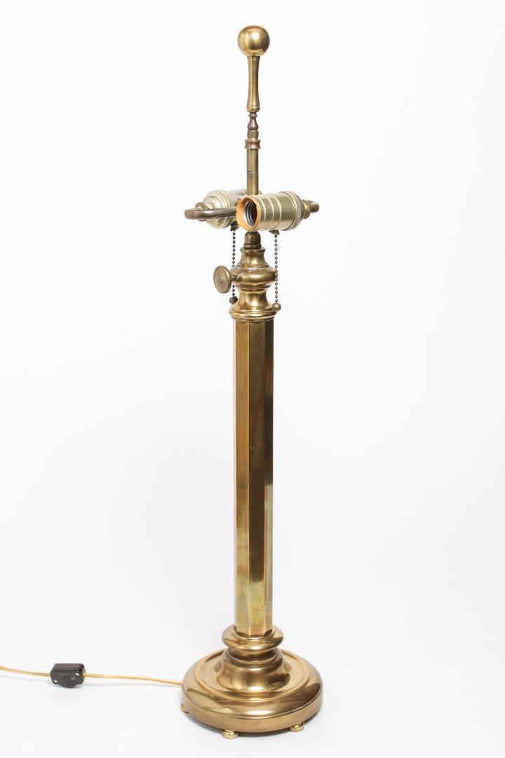 Vintage Brass Columnar Table Lamp (1 of 4)