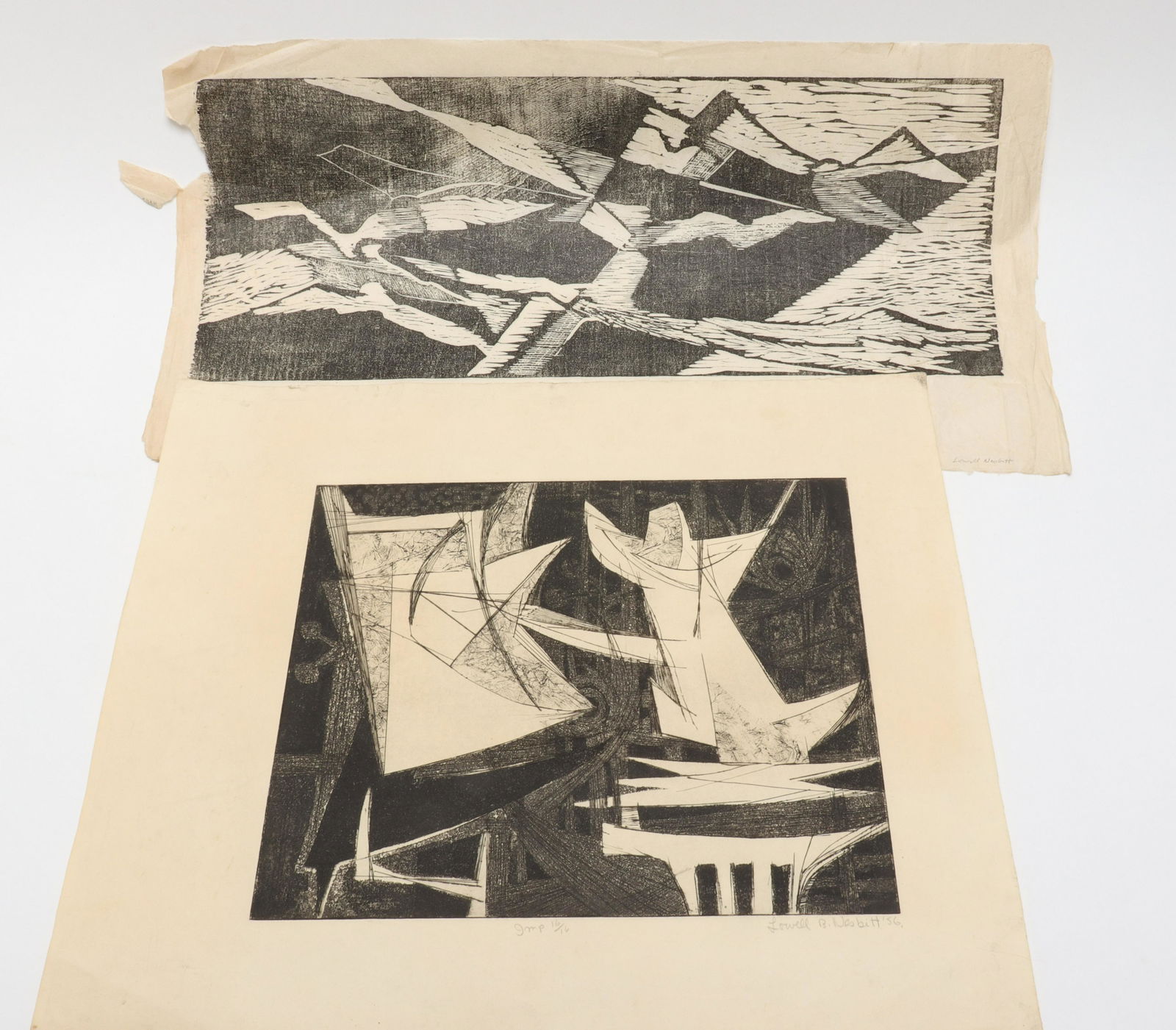 Lowell B. Nesbitt Etching and Woodblock Prints (1 of 7)