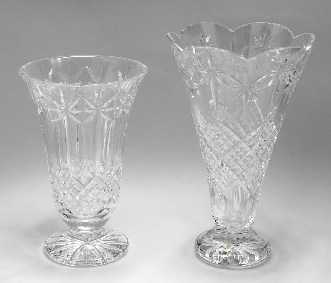 Waterford Cut Crystal Vases, 2 (1 of 5)