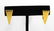 Mid-Century Modern 14K Yellow Gold Wedge Earrings - 2