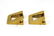 Mid-Century Modern 14K Yellow Gold Wedge Earrings - 5