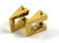 Mid-Century Modern 14K Yellow Gold Wedge Earrings - 6