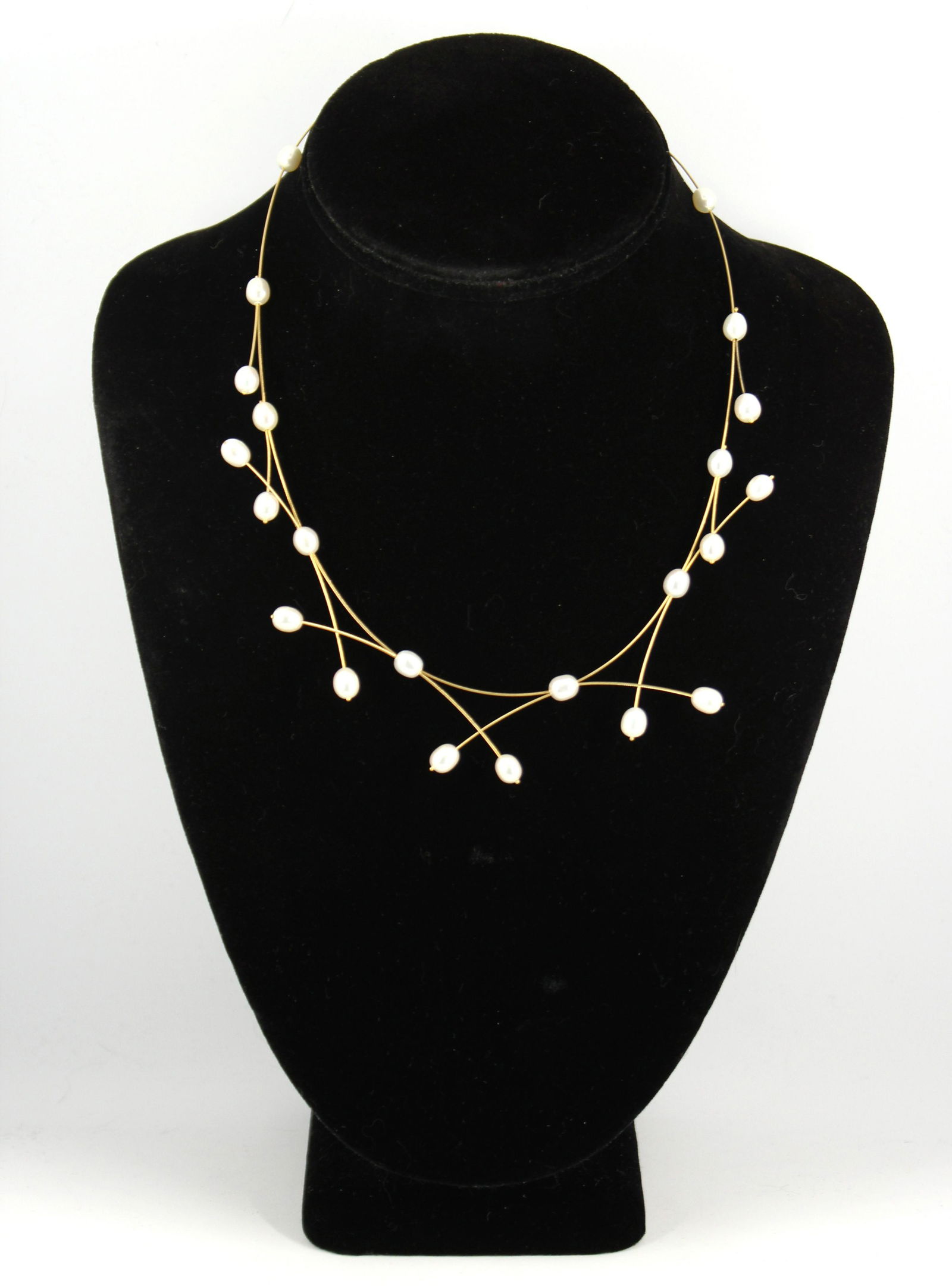 Adi Paz Designer 14K Yellow Gold & Pearl Necklace (1 of 4)