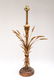 Modern Gilt Metal & Wood Wheat Sheaf Table Lamp