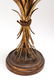 Modern Gilt Metal & Wood Wheat Sheaf Table Lamp - 4