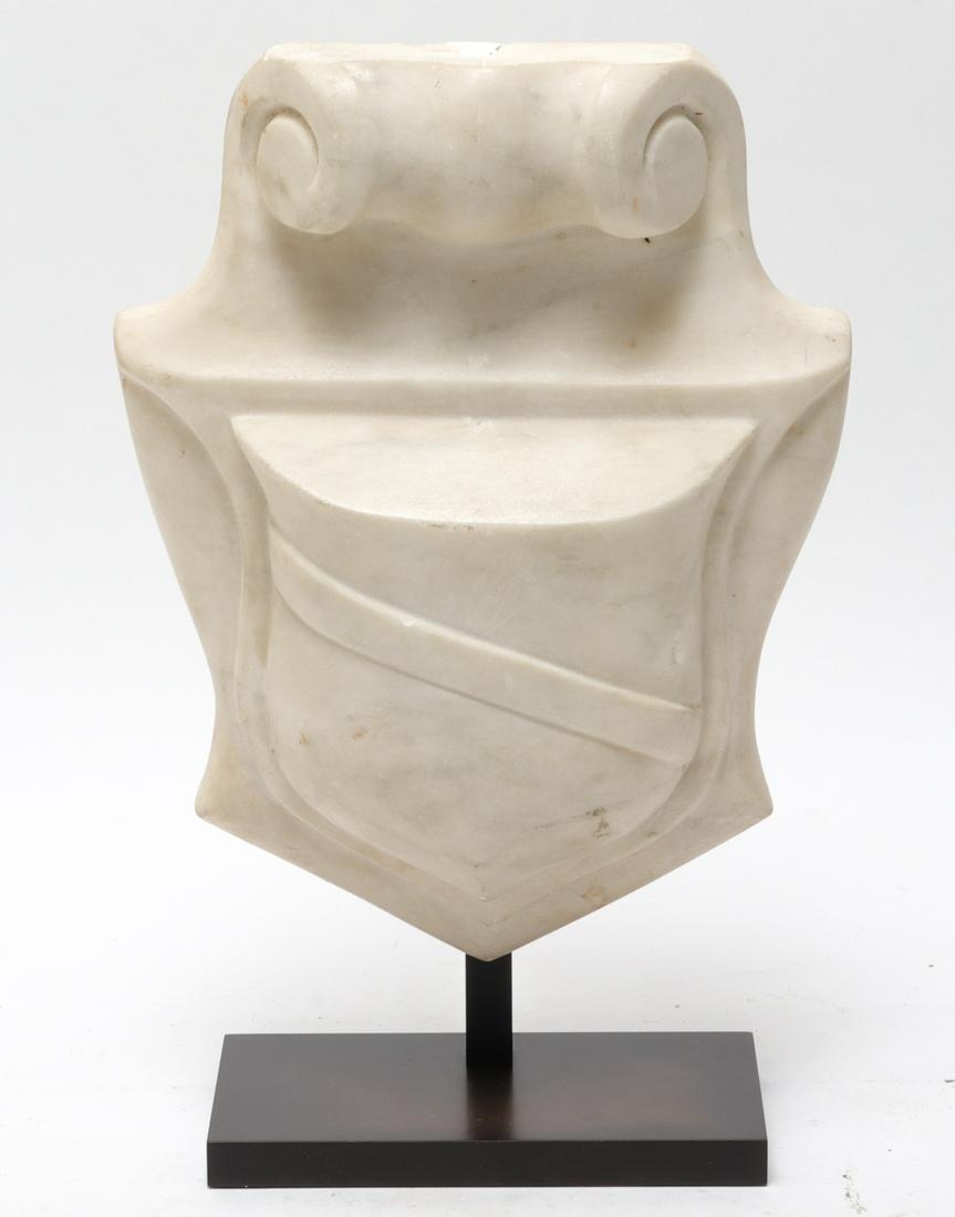 Hellenistic Marble Heraldic Cartouche on Stand (1 of 4)