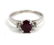 14K White Gold Ruby And Diamond Ring - 2