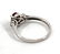 14K White Gold Ruby And Diamond Ring - 4