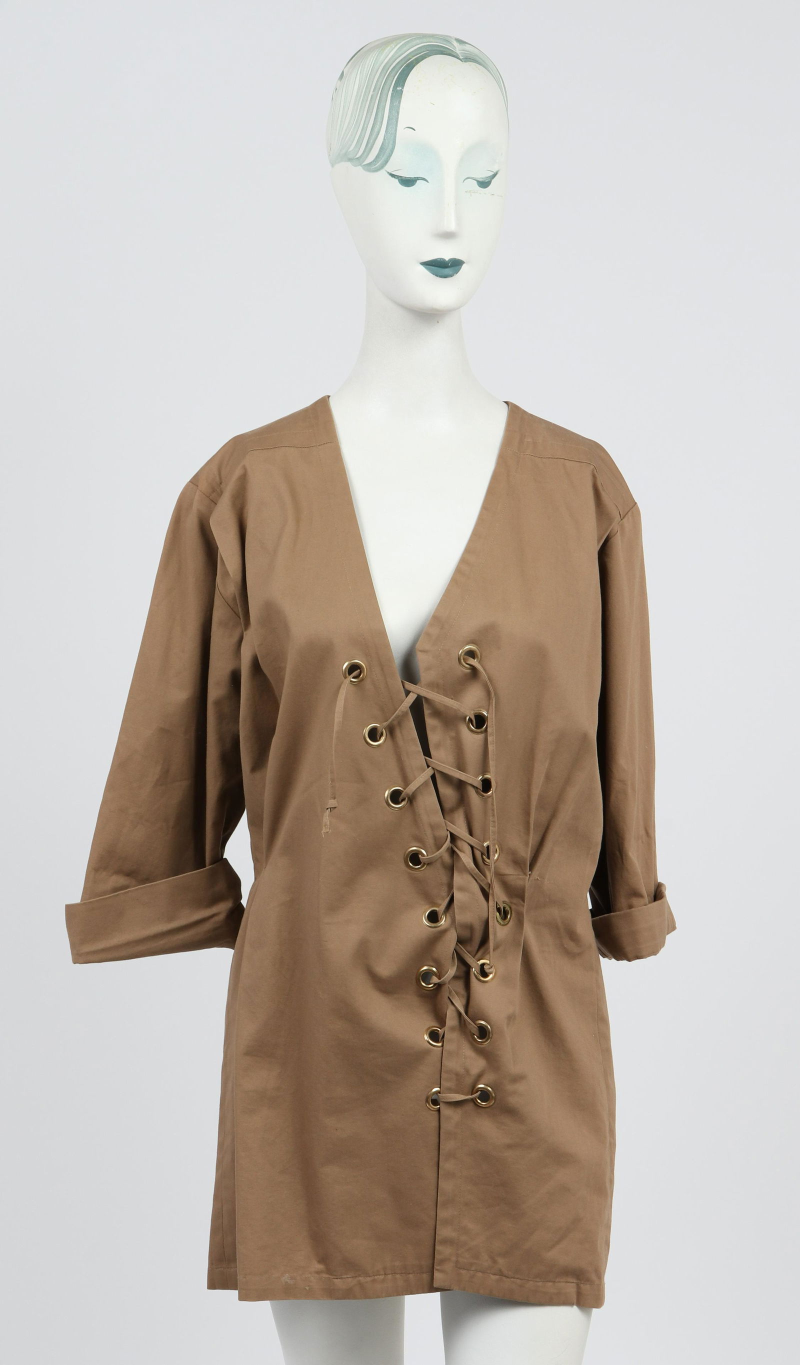 Yves Saint Laurent Lace-Up Safari Tunic / Dress (1 of 4)