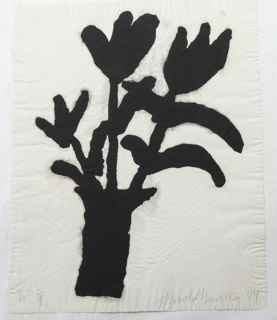 Donald Baechler "Flower" Ink on Paper Print (1 of 3)
