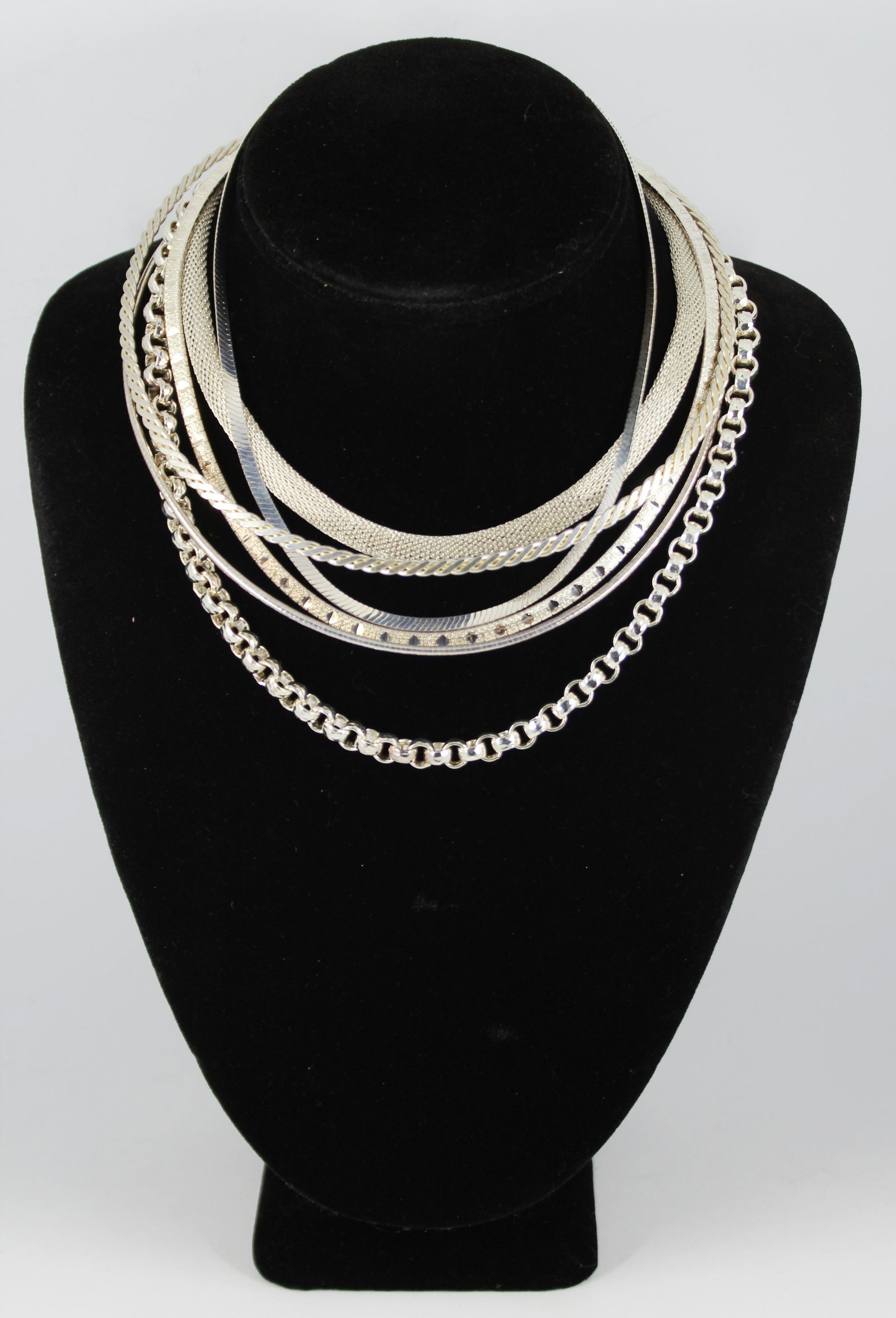 Milor Designer Sterling Silver Choker Necklaces (1 of 5)