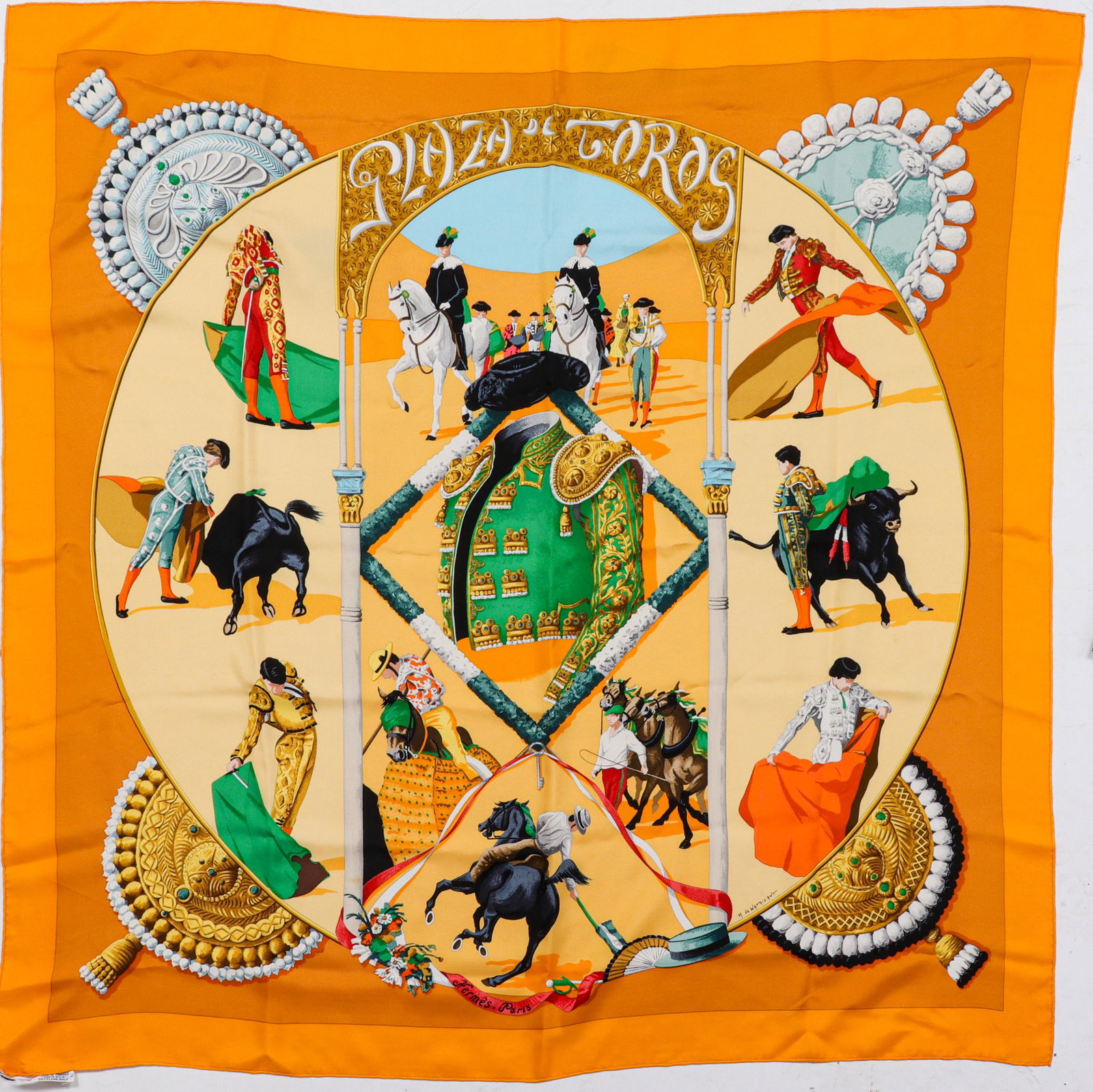 Hermes "Plaza de Toros" Silk Scarf (1 of 6)