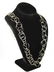 14K White Gold Designer Double Link Necklace - 2