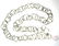 14K White Gold Designer Double Link Necklace - 3