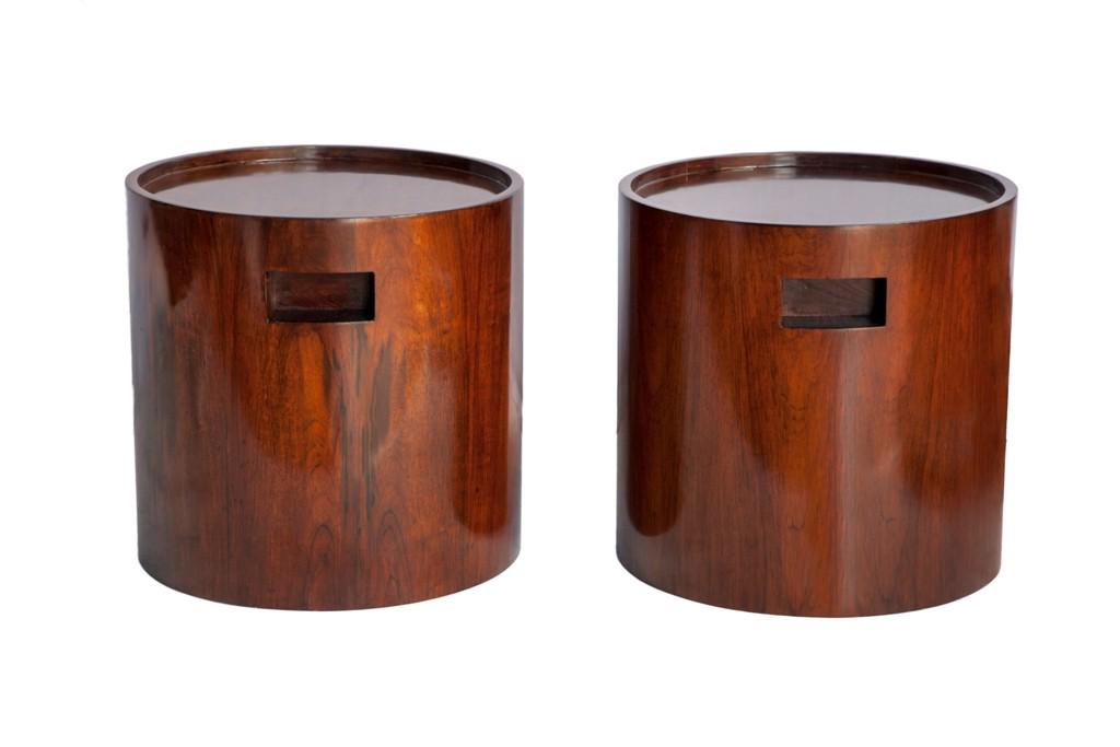 Jorge Zalszupin Brazilian Modern Side Tables, Pair (1 of 4)
