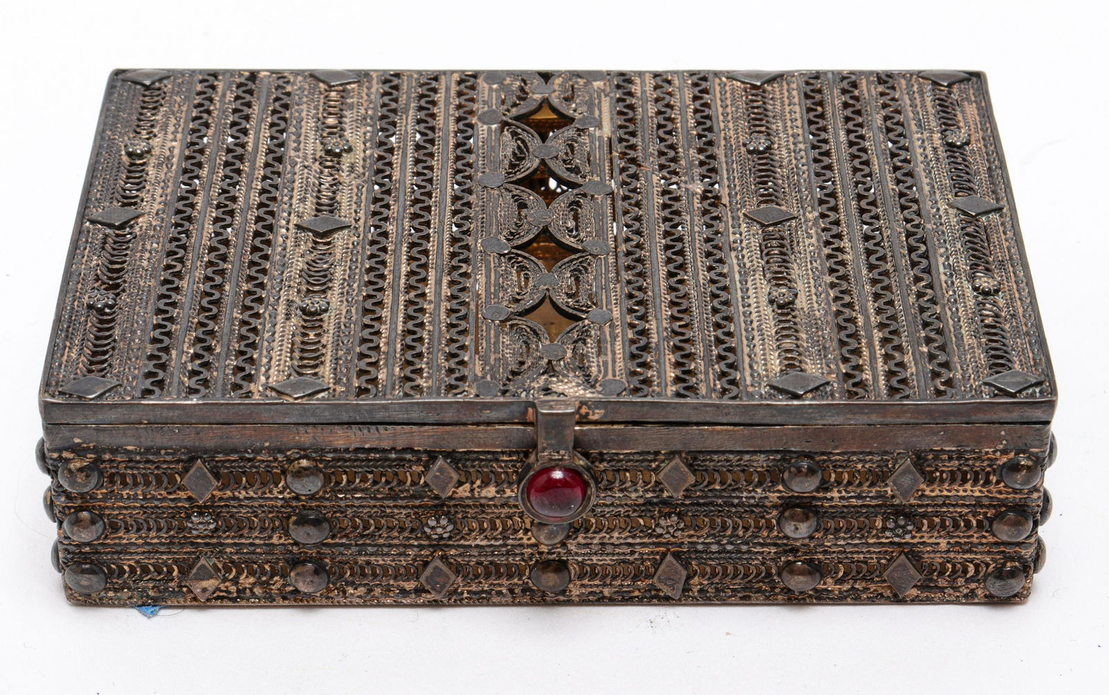 Sterling Silver Openwork Trinket Box (1 of 7)