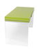 Modern Acrylic & Green Lacquered 3-Drawer Desk - 6