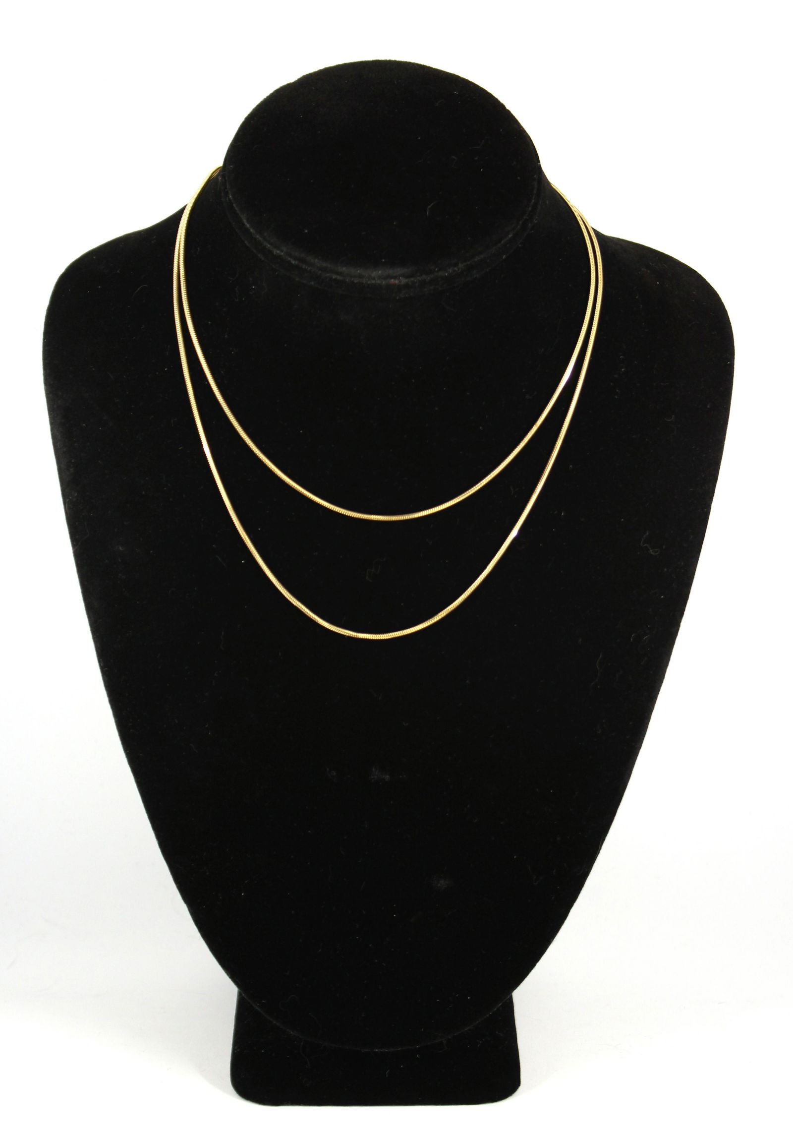 Contemporary EternaGold 14K Yellow Gold Necklace (1 of 4)