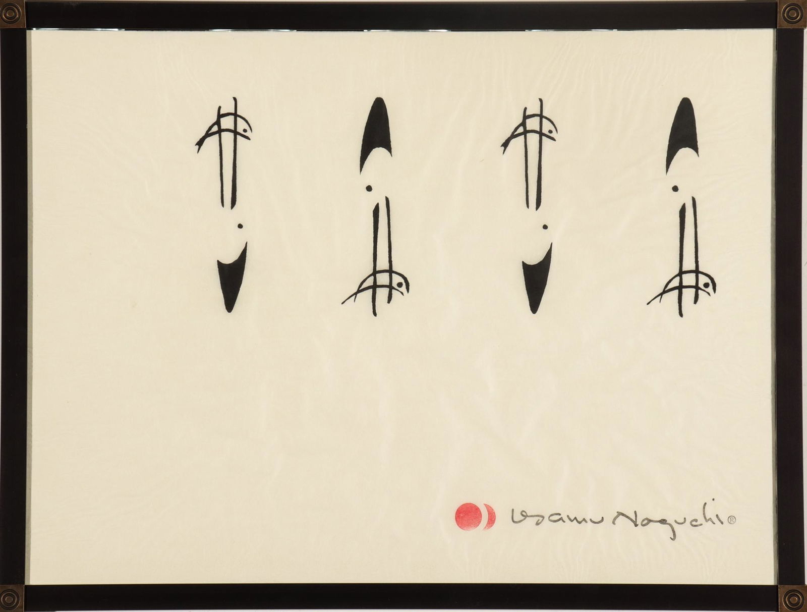 Isamu Noguchi Modern Ink on Paper Print (1 of 4)