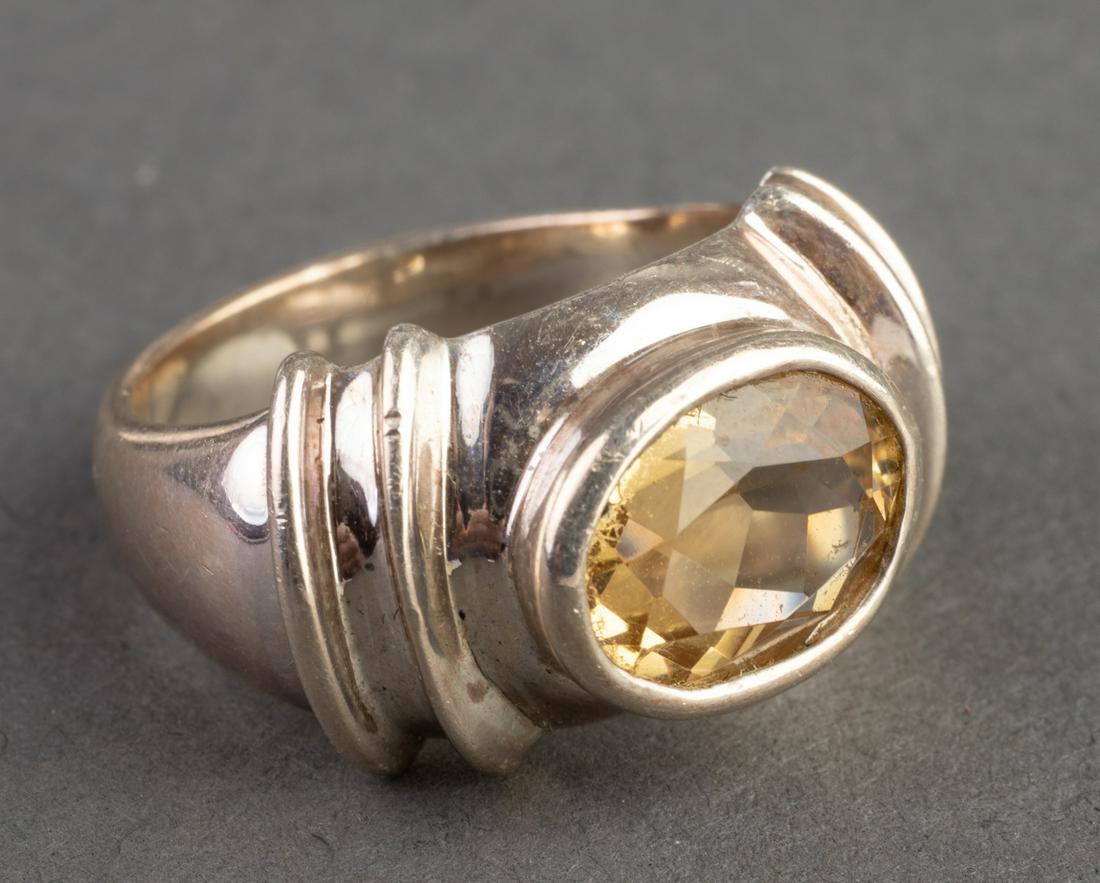 Joseph Esposito Sterling Silver & Citrine Ring (1 of 4)