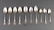 Antique Sterling Silver Teaspoons,10