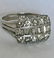 Mid-Century Modern 14k White Gold & Diamond Ring - 2