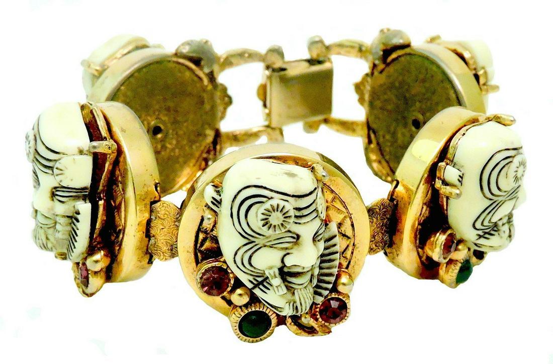 Selro Noho Devil Mask Bracelet, Vintage (1 of 4)