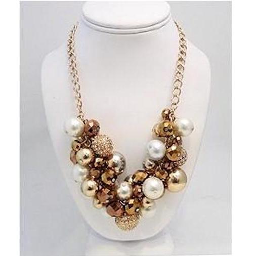 Kenneth J. Lane Multi-Bead Cluster Necklace (1 of 2)