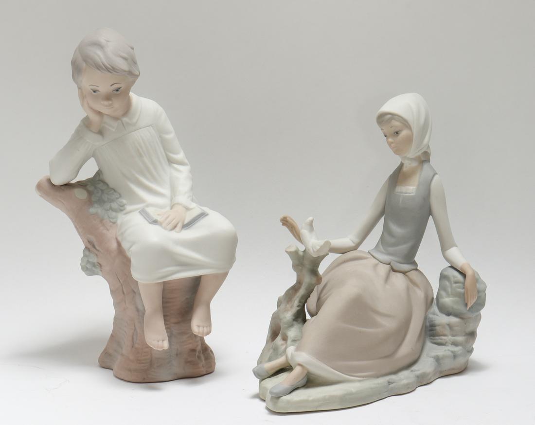 Lladro Bisque Porcelain Figures, 2 (1 of 5)