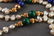 14K Yellow Gold Pearl Lapis & Malachite Necklace - 5