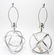 Modern Metal Orb Table Lamps, Pair