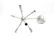Mid-Century Modern Chrome Sputnik Chandelier - 4