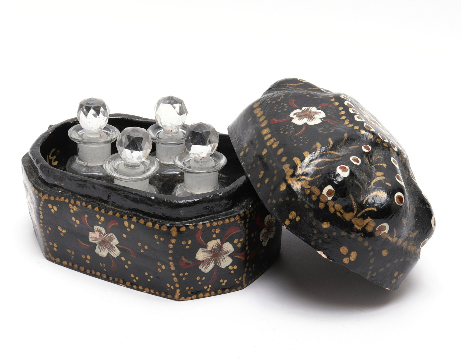 Bloomingdale's Papier Mache Perfume Bottle Box (1 of 7)